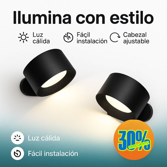 LÁMPARA LED 360° MAGNÉTICA RECARGABLE USB 💡