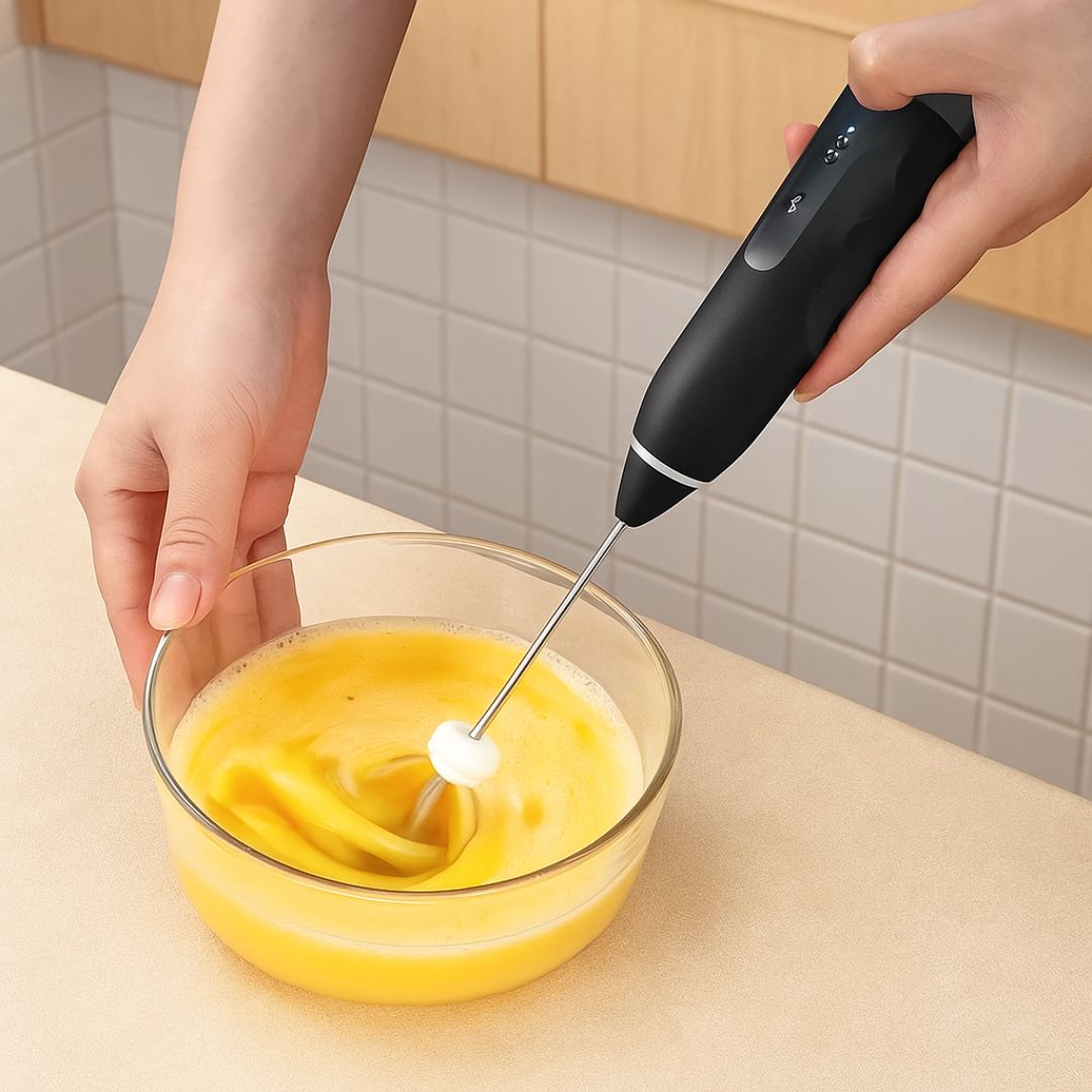 ✨ Espumador Multifuncional Recargable USB – ¡Café, Bebidas y Cócteles Perfectos en Segundos!