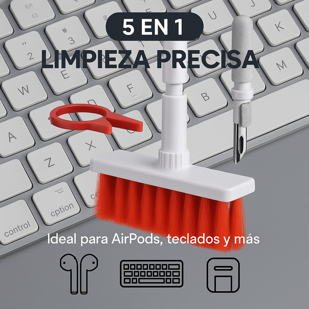 Kit Limpiador 5 en 1 para Tecnología 🧼💻